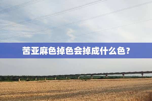 苦亚麻色掉色会掉成什么色？