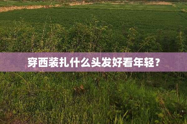 穿西装扎什么头发好看年轻？