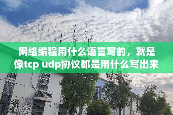 网络编程用什么语言写的，就是像tcp udp协议都是用什么写出来的？