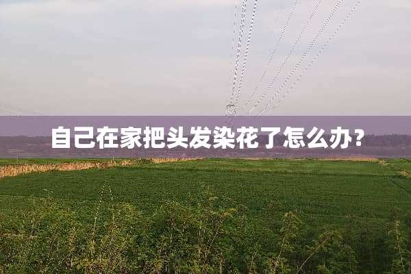 自己在家把头发染花了怎么办？