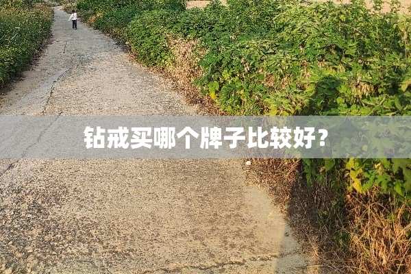 钻戒买哪个牌子比较好？