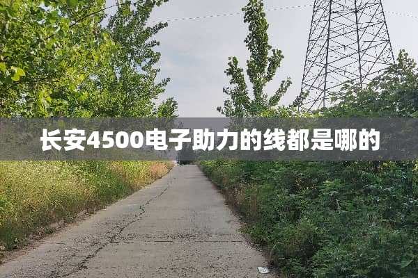 长安4500电子助力的线都是哪的