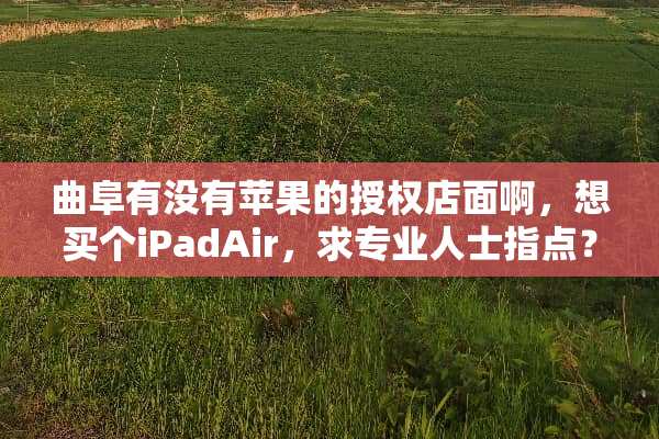 曲阜有没有苹果的授权店面啊，想买个iPadAir，求专业人士指点？