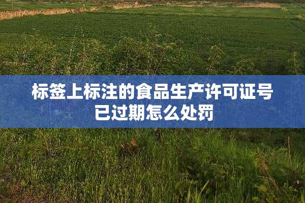 标签上标注的食品生产许可证号已过期怎么处罚