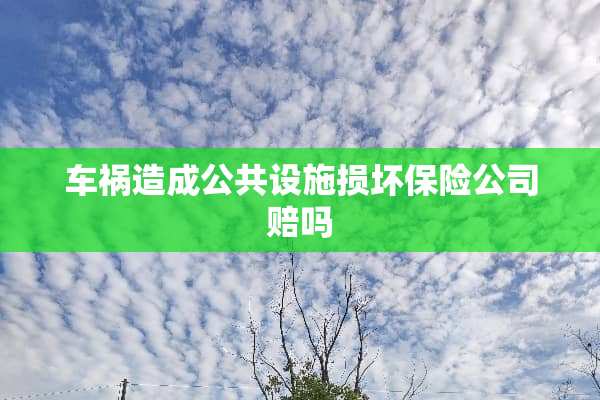 车祸造成公共设施损坏保险公司赔吗