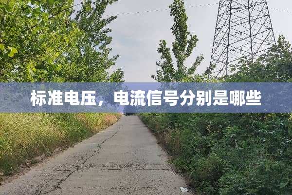 标准电压，电流信号分别是哪些