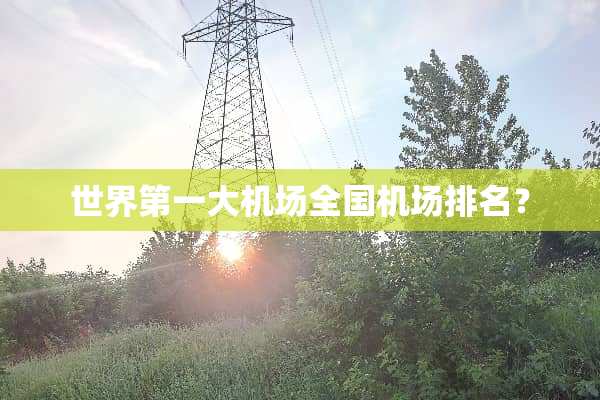 世界第一大机场全国机场排名？