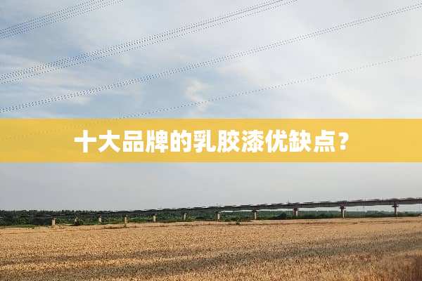 十大品牌的*胶漆优缺点？