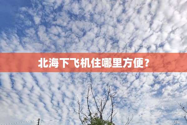 北海下飞机住哪里方便？