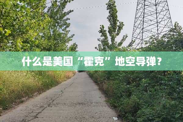 什么是美国“霍克”地空**？