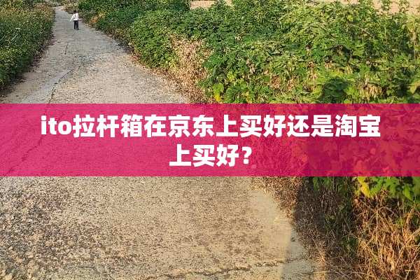 ito拉杆箱在京东上买好还是淘宝上买好？