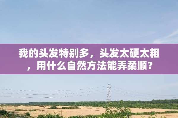 我的头发特别多，头发太硬太粗，用什么自然方法能弄柔顺？