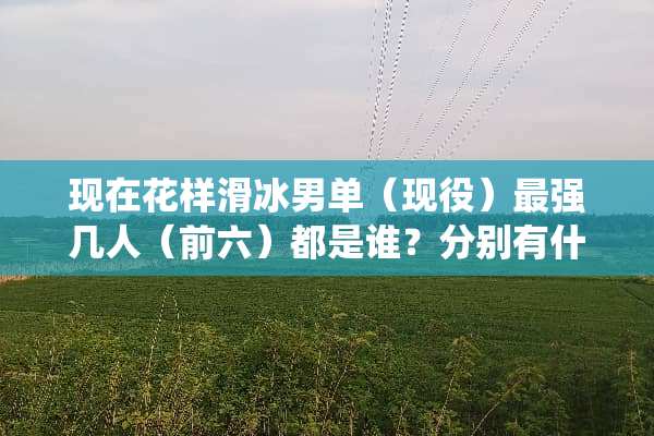 现在花样滑冰男单（现役）最强几人（前六）都是谁？分别有什么特点？