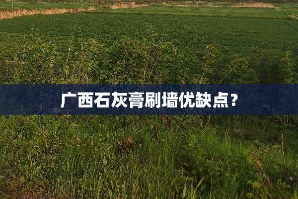 广西石灰膏刷墙优缺点？