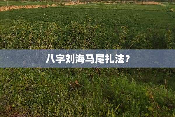 八字刘海马尾扎法？