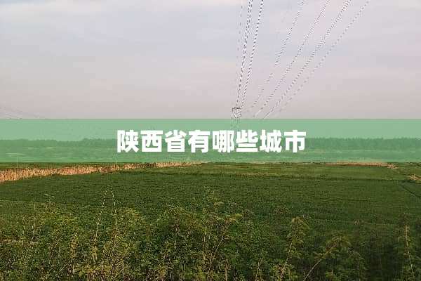 陕西省有哪些城市