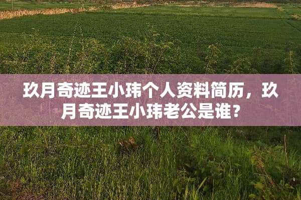 玖月奇迹王小玮个人资料简历，玖月奇迹王小玮老公是谁？