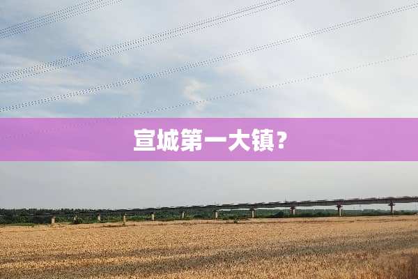 宣城第一大镇？