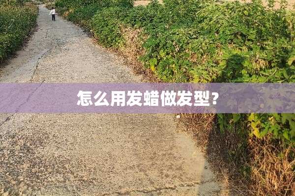 怎么用发蜡做发型？