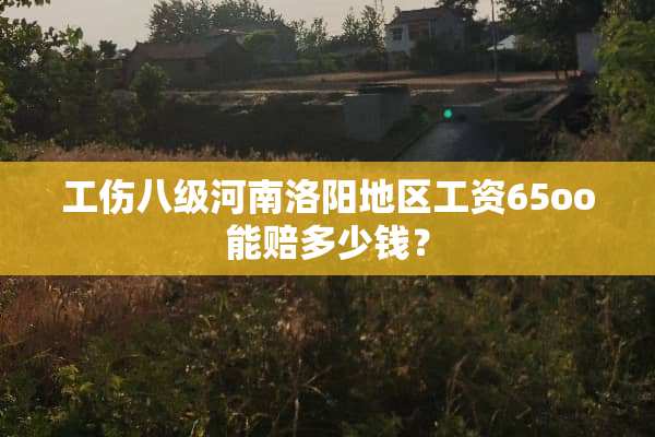 工伤八级河南洛阳地区工资65oo能赔多少钱？