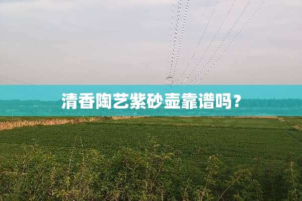 清香陶艺紫砂壶靠谱吗？