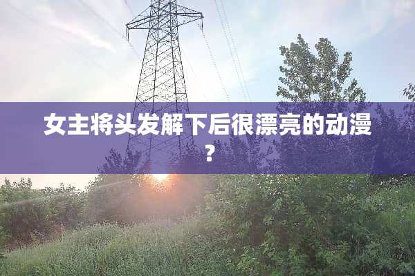 女主将头发解下后很漂亮的动漫？