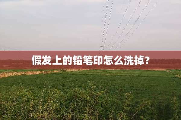假发上的铅笔印怎么洗掉？