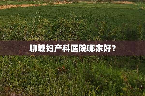 聊城妇产科医院哪家好？