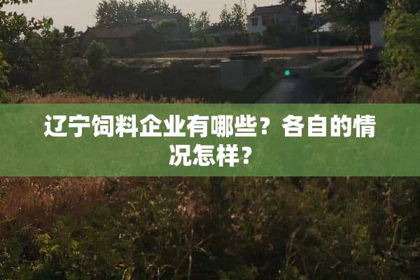 辽宁饲料企业有哪些？各自的情况怎样？