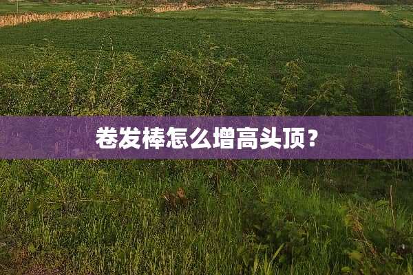 卷发棒怎么增高头顶？