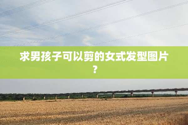 求男孩子可以剪的女式发型图片？