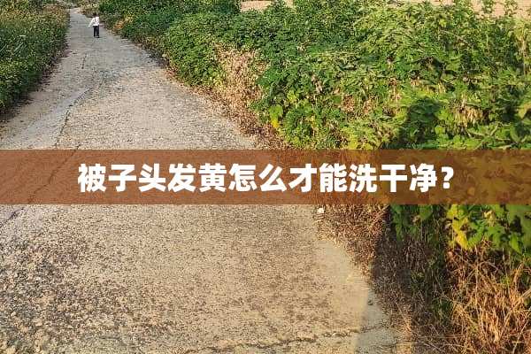 被子头发黄怎么才能洗干净？