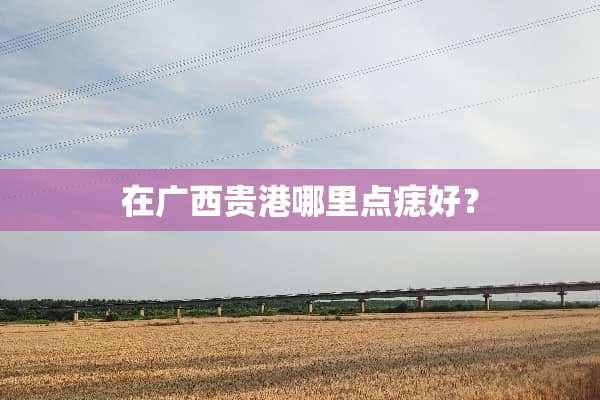 在广西贵港哪里点痣好？