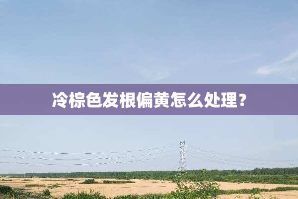 冷棕色发根偏黄怎么处理？