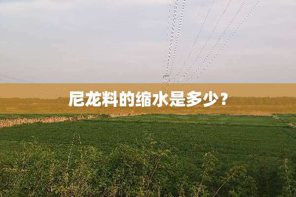 尼龙料的缩水是多少？