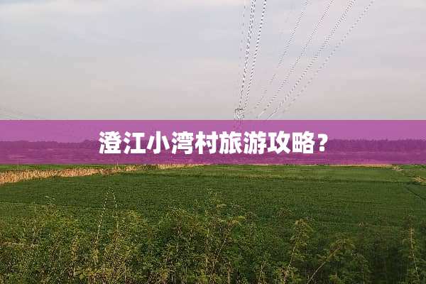 澄江小湾村旅游攻略？