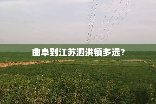 曲阜到江苏泗洪镇多远？