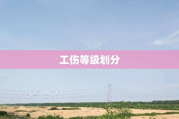工伤等级划分