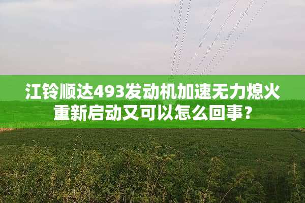江铃顺达493发动机加速无力熄火重新启动又可以怎么回事？
