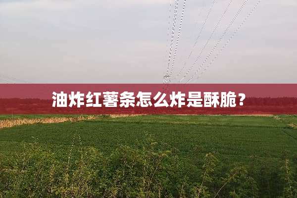 油炸红薯条怎么炸是酥脆？