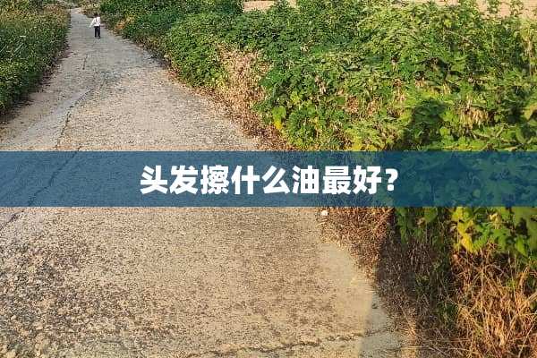 头发擦什么油最好？