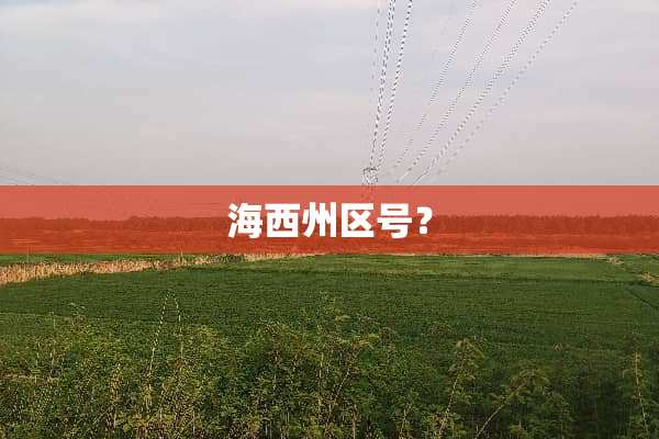 海西州区号？