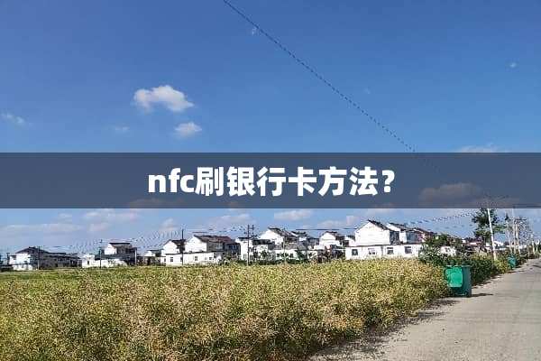 nfc刷***方法？