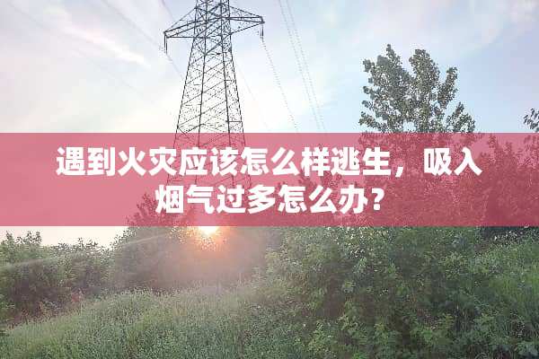 遇到火灾应该怎么样逃生，吸入烟气过多怎么办？