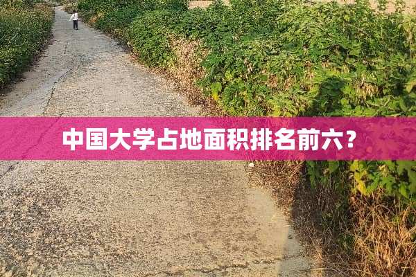 中国大学占地面积排名前六？
