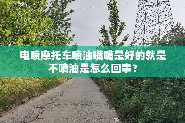 电喷摩托车喷油嘴嘴是好的就是不喷油是怎么回事？
