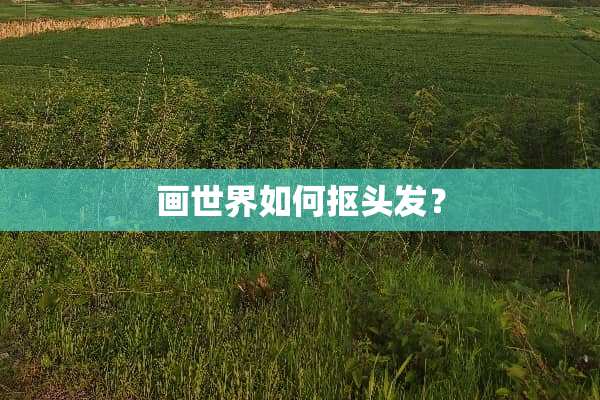 画世界如何抠头发？
