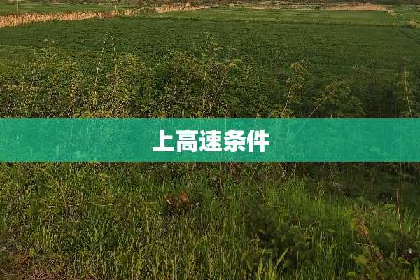 上高速条件