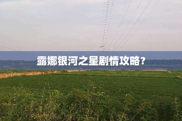 露娜银河之星剧情攻略？