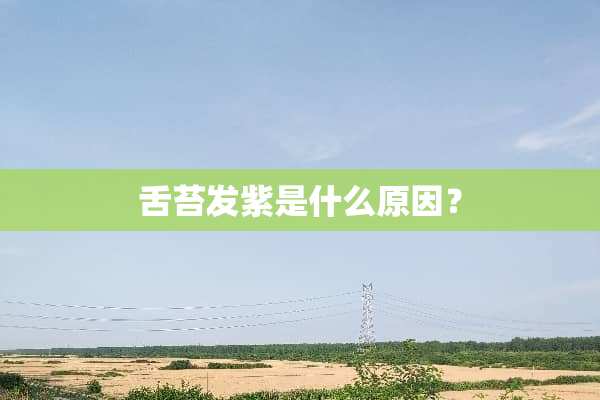 舌苔发紫是什么原因？